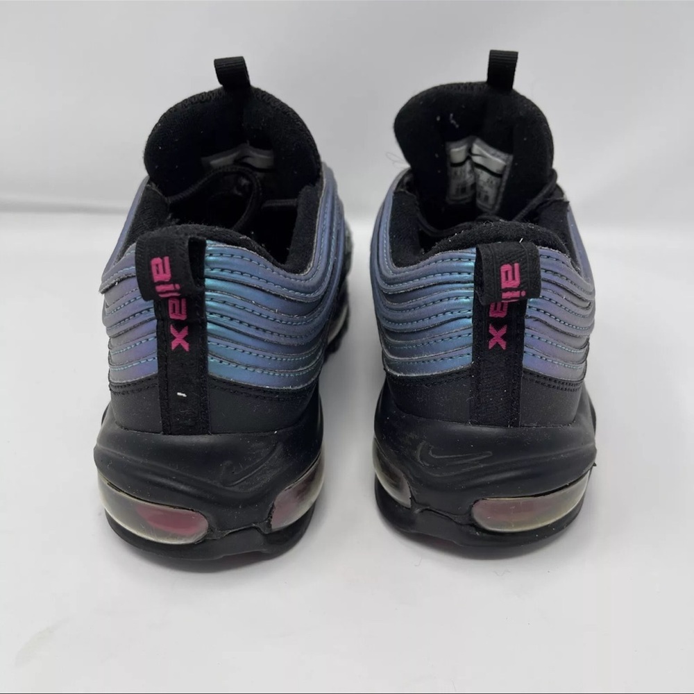 Nike Air Max 97' LX Throwback Future Shoes 6.5Y Black Blue AV1165-001 Metallic - Picture 5 of 7